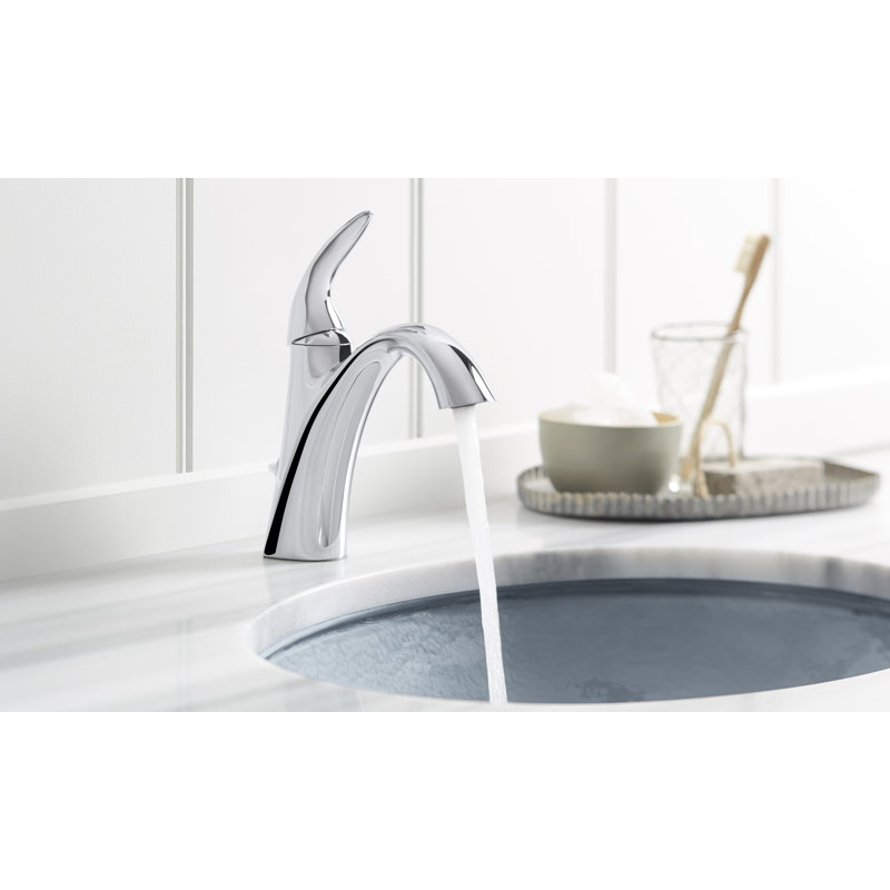 Alteo Single Hole Bathroom Faucet with Drain Assembly, Polished Chrome