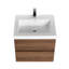 Meuble-lavabo mural 24 po avec lavabo - Armoire murale en bois avec plateau en acrylique, tiroirs à fermeture en douceur et meuble-lavabo simple moderne-341379521