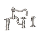Fairfield Kitchen Bridge Faucet with Side Spray