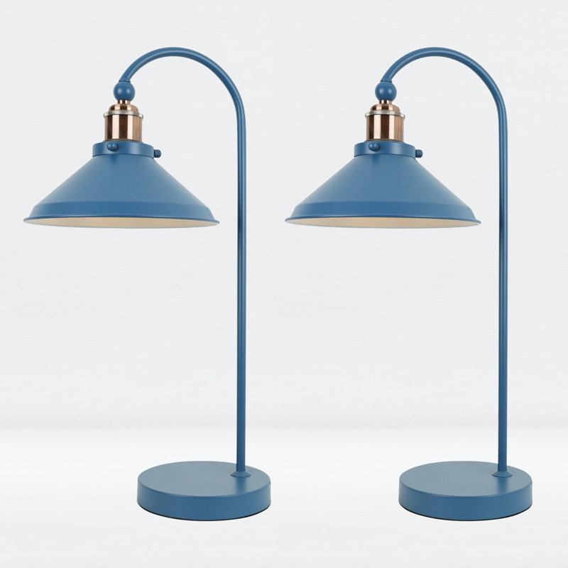 Gwenno Glass Table Lamp, Mirage Blue, Mirage Blue