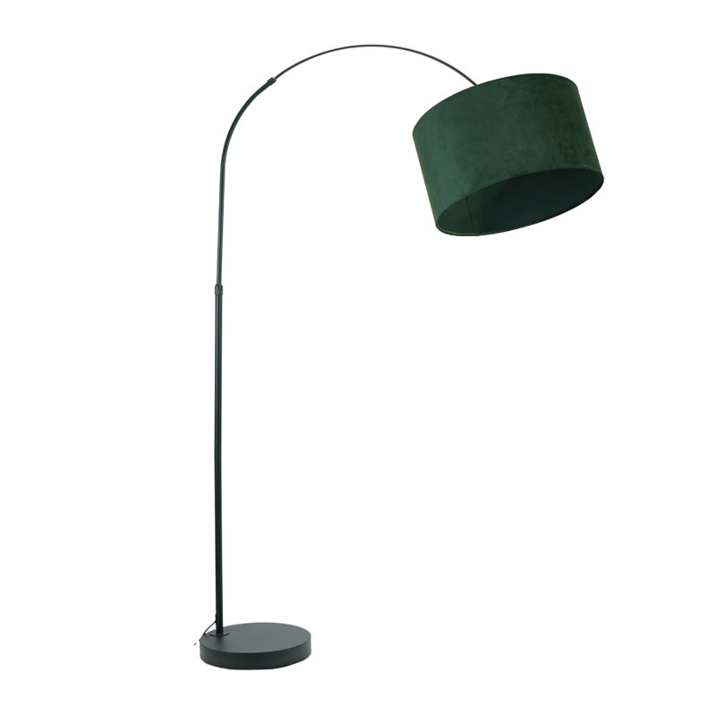Rinnah 180cm Matte Traditional Floor Lamp, Forest Green