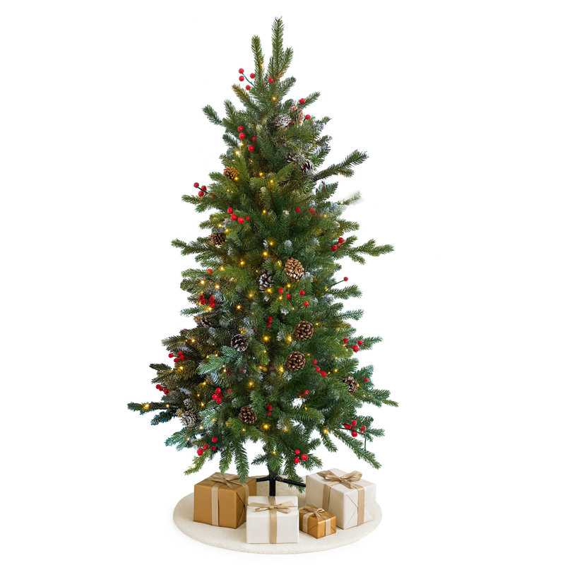 Acorns and Berries LED light up Christmas Tree SX3605, 1.97' H