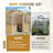 6Ft X 8Ft Solid Wood Walk-in Polycarbonate Greenhouse with UV Protection