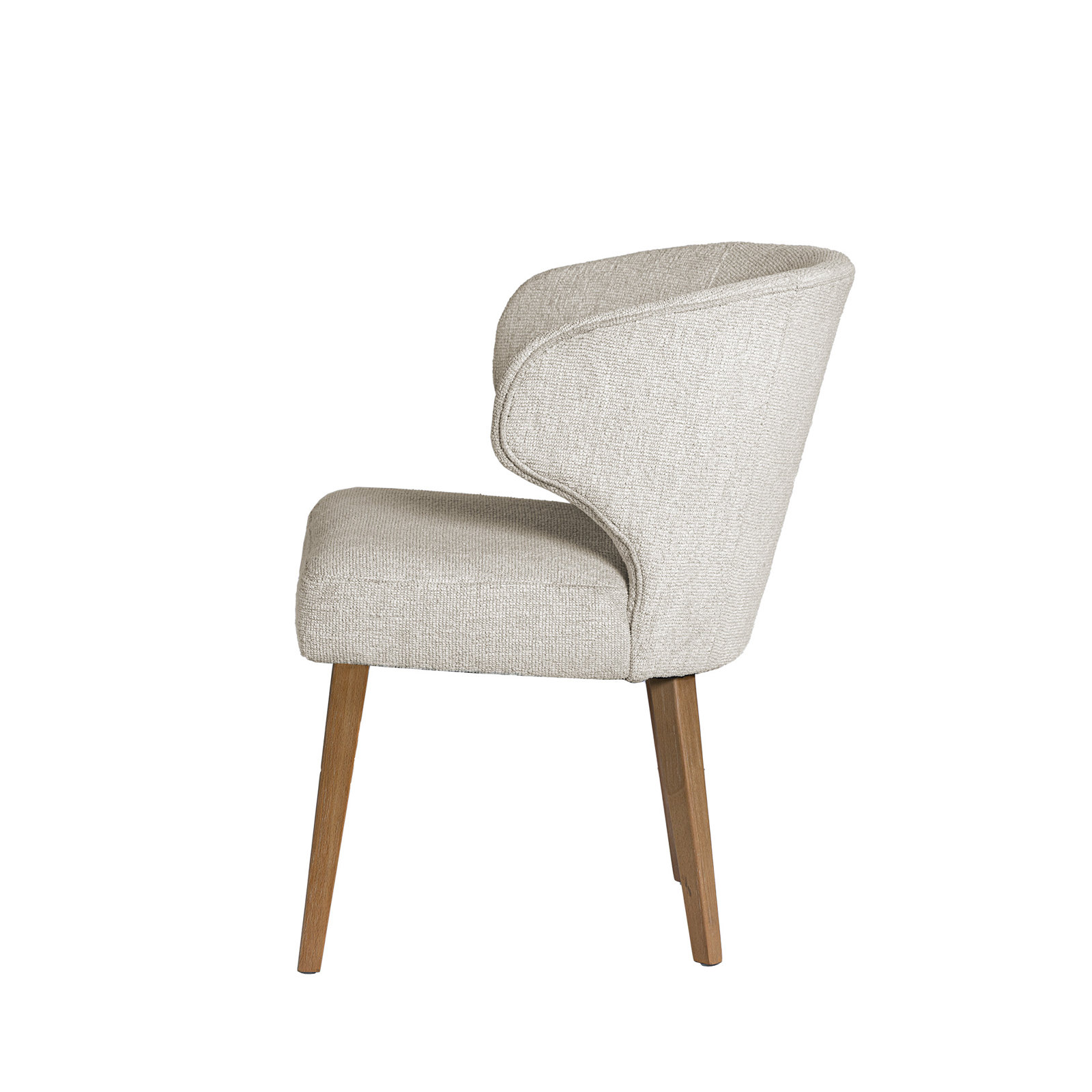 Golino Dining Chair, Cream, Brown