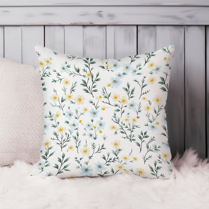 Animals William Morris Birds Damask Pattern I Cottage, 18"H x 18"W, Botanical Garden Dream VII Cottage