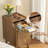 Narrow Bedside Table, Solid Wood Bedside Table With 2 Drawers, Medieval Modern Bedside Table, Small Bedside Table With Open Storage Rack In The Bedroom-979074646-974366963