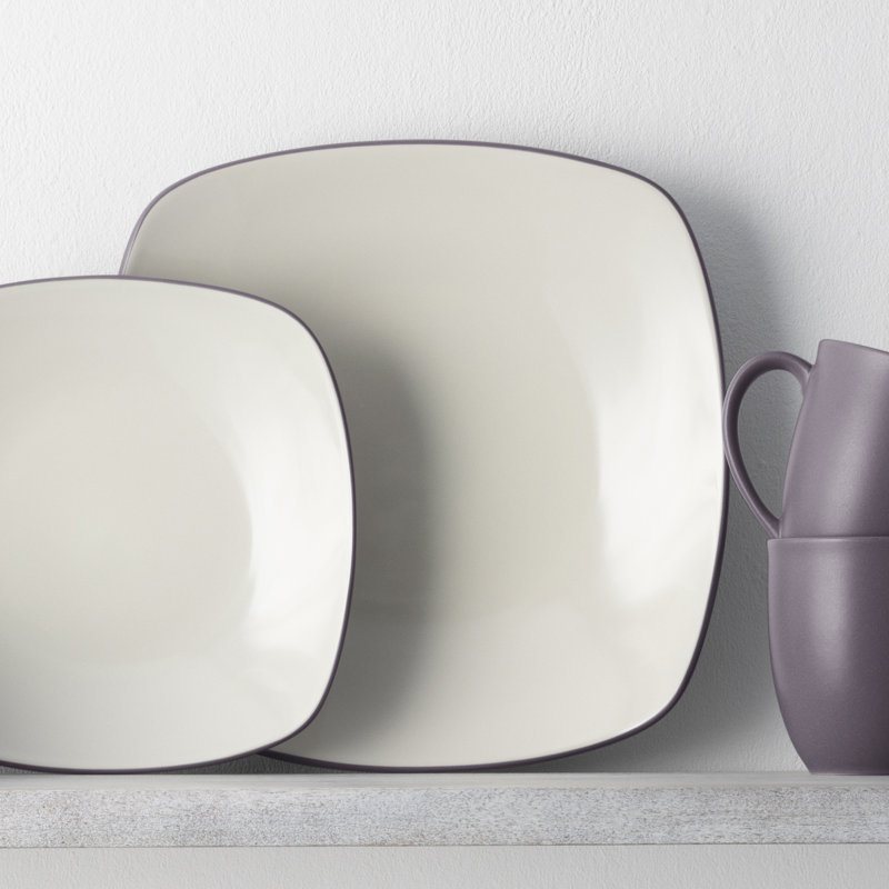 Noritake Colorwave Square 4-Piece Place Setting, Service for 1, Plum