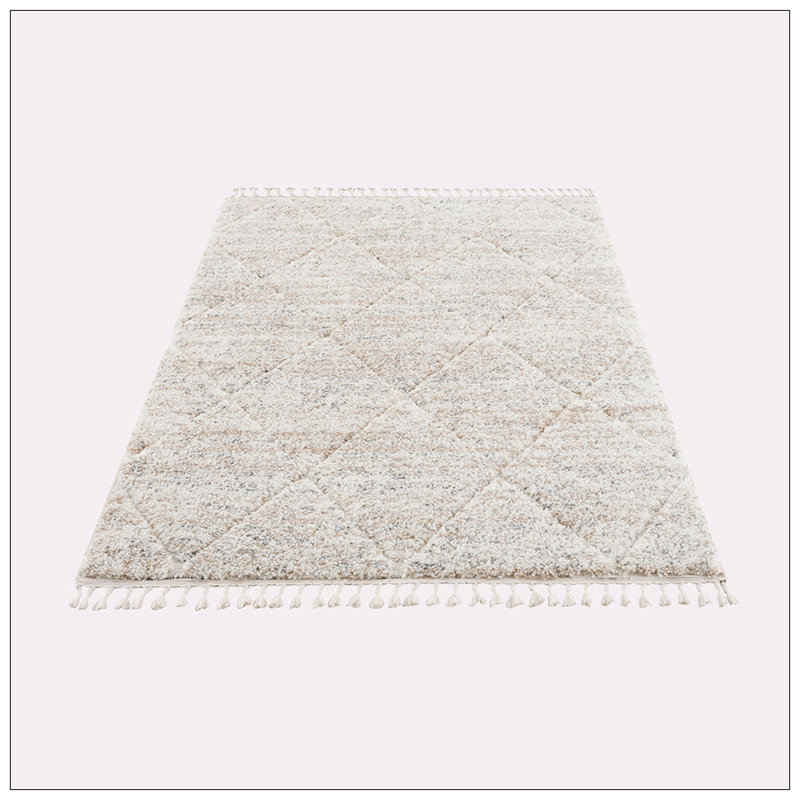 Tapis crème Borivoje, Rectangle 5 pi 3 po x 7 pi