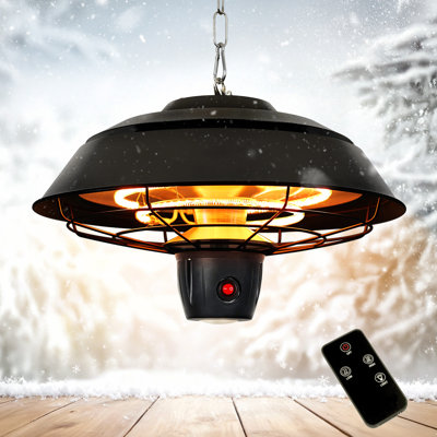 Chauffe-terrasse suspendu avec lumière DEL