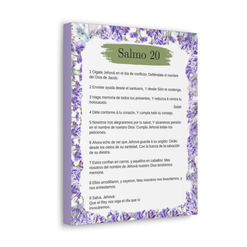 Art textuel sur toile tendue Salmo 20, H 24 po x l 18 po x P 1,25 po