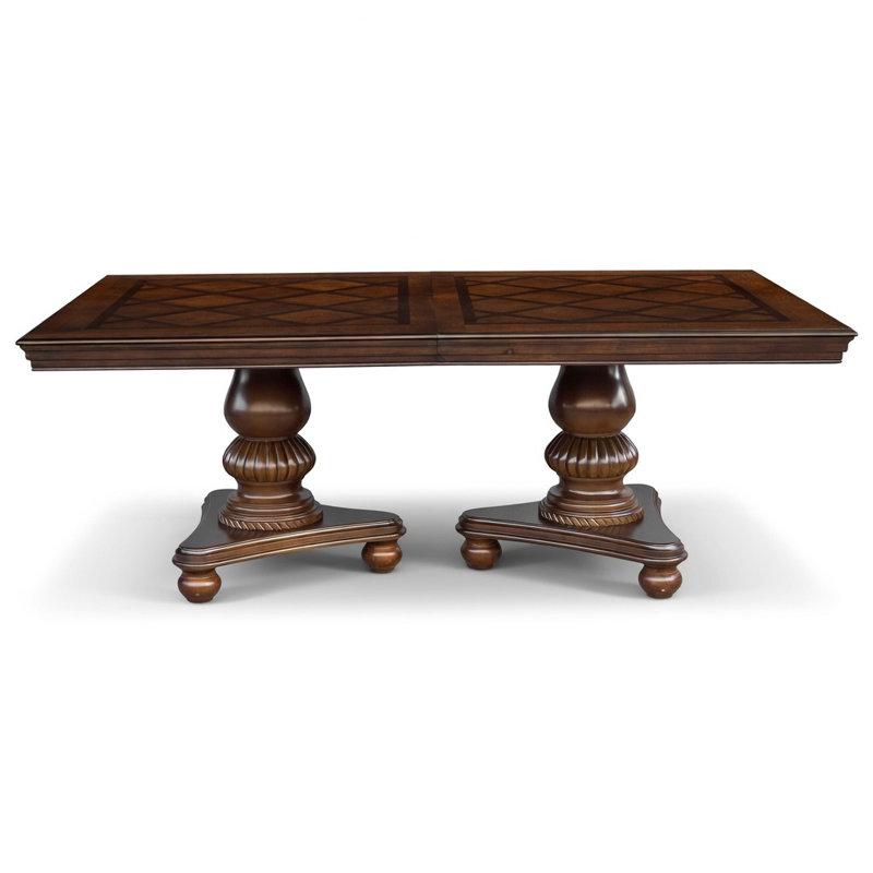 Engles Traditional Extendable Dining Table · Cherry Finish · Seats up to 8