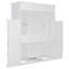 Lit escamotable rotatif peu encombrant, fabrication en MDF, style moderne pour le bureau à domicile