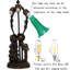 Lampe de table 17,5 pouces Lily Flower-1737485807