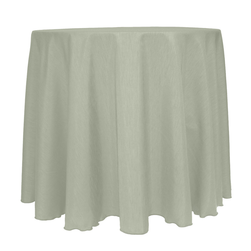 Solid Color Round Tablecloth, 120" x 120", Sage, 2 Pack