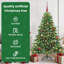 Artificial Christmas Tree with 150 LEDs Green PE and PVC-861911254-861911249