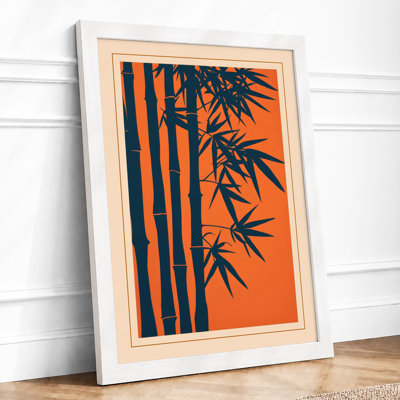 Bamboo in Japandi Framed Art Print