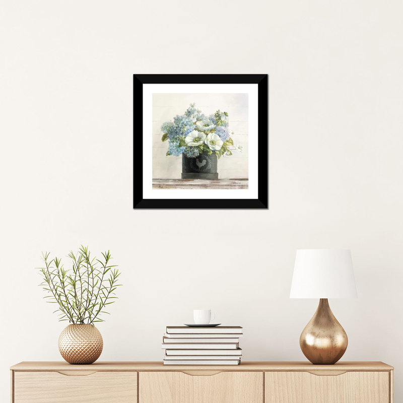 Reproduction d’art, "Anons dans une boîte" par Danhui nai, H 16 po x l 16 po x p 1 po, Blanc, Papier encadré noir
