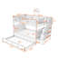 Lit superposé avec compartiments de rangement et lit gigogne simple pour chambre à coucher-488889624