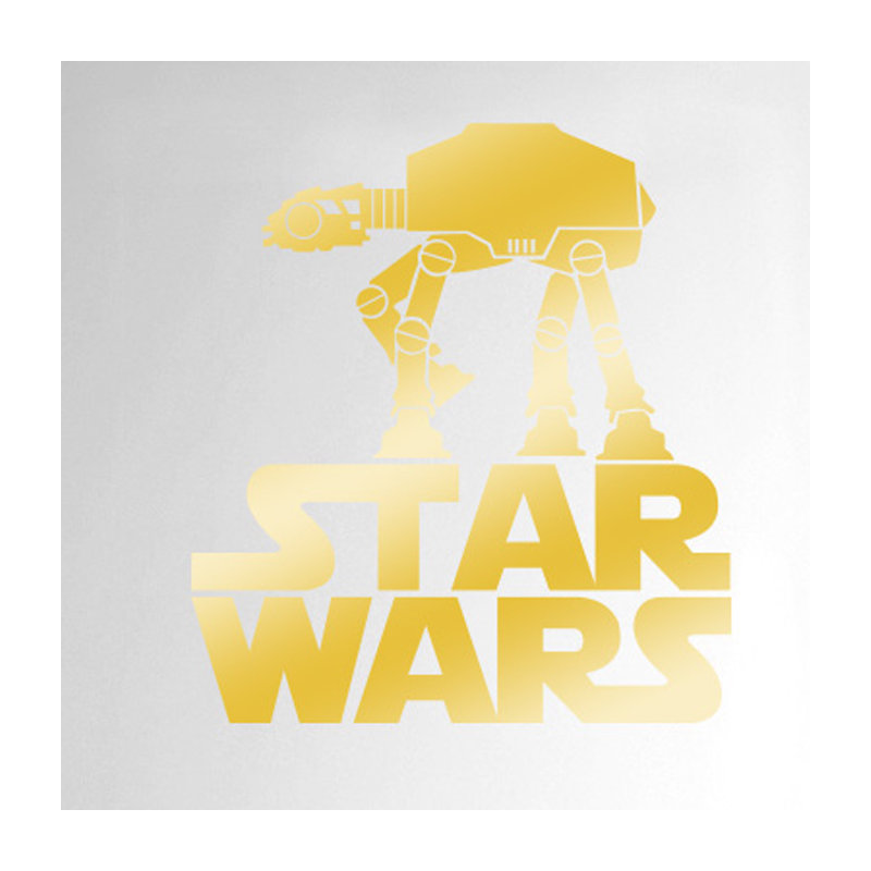 Entertainment Wall Decal, Shiny Gold