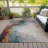 Machine Washable Indoor/Outdoor Xhevrie Teal Rug-111820112