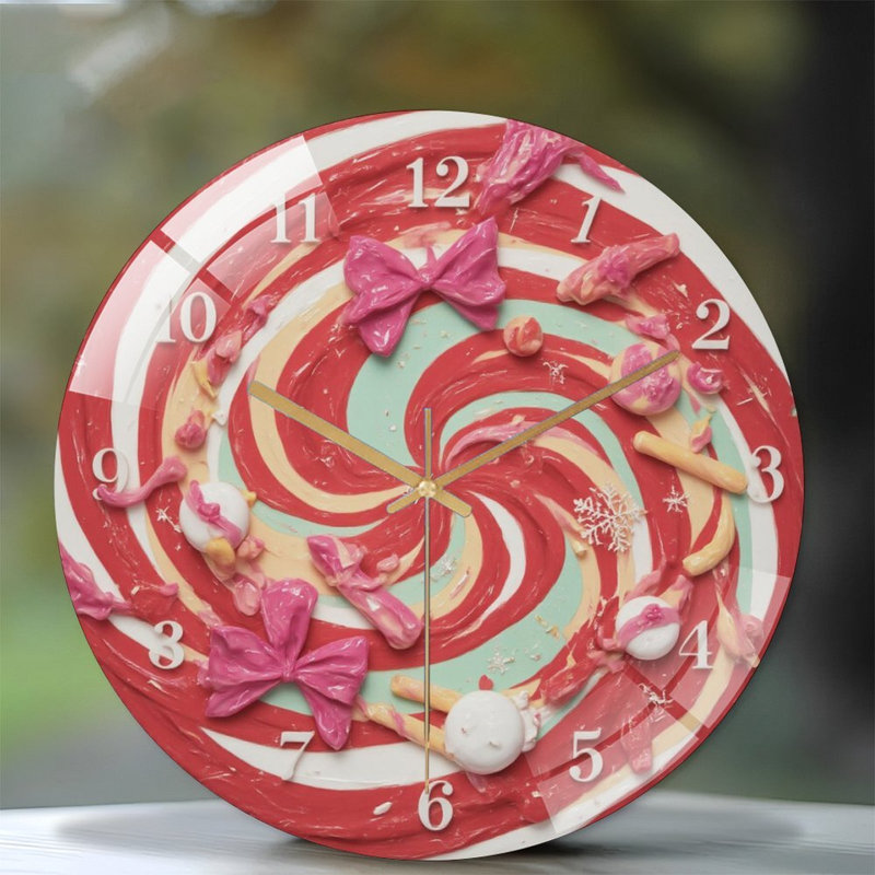 12'' Modern Glass Wall Clock