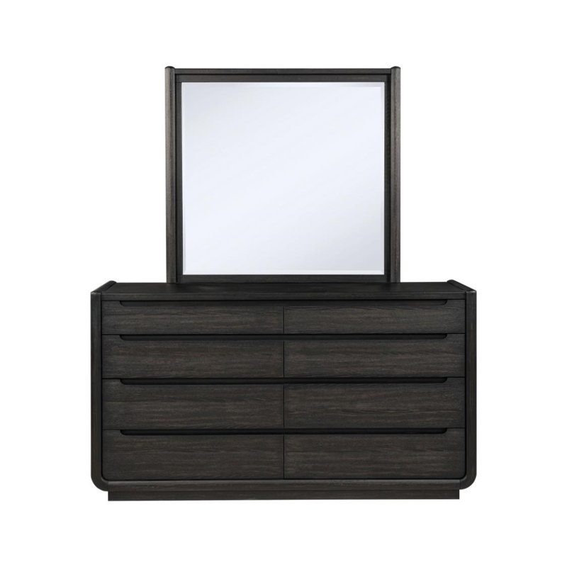 Commode 8 tiroirs avec miroir Natalie