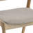 Set of 2 Azula Beige Fabric Dining Chair with Rattan Back and Washed Wood Legs-1791121684