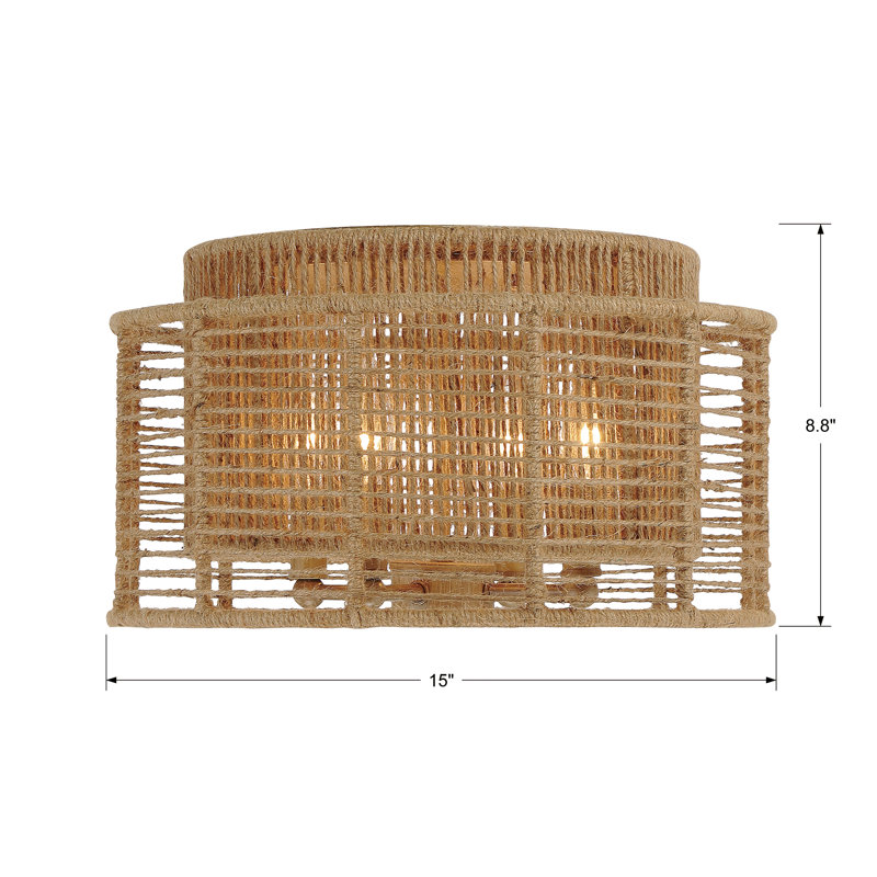 Jayna 4 Light Burnished Silver Ceiling Mount
