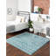 Tapis bleu turquoise en polypropylène tissé à la machine Briehn-860863654