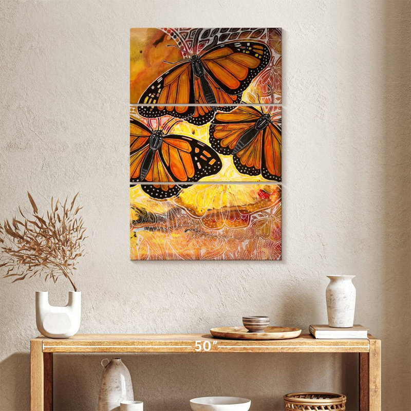 Brampt Flight Of The Monarch, 38" H x 24" W