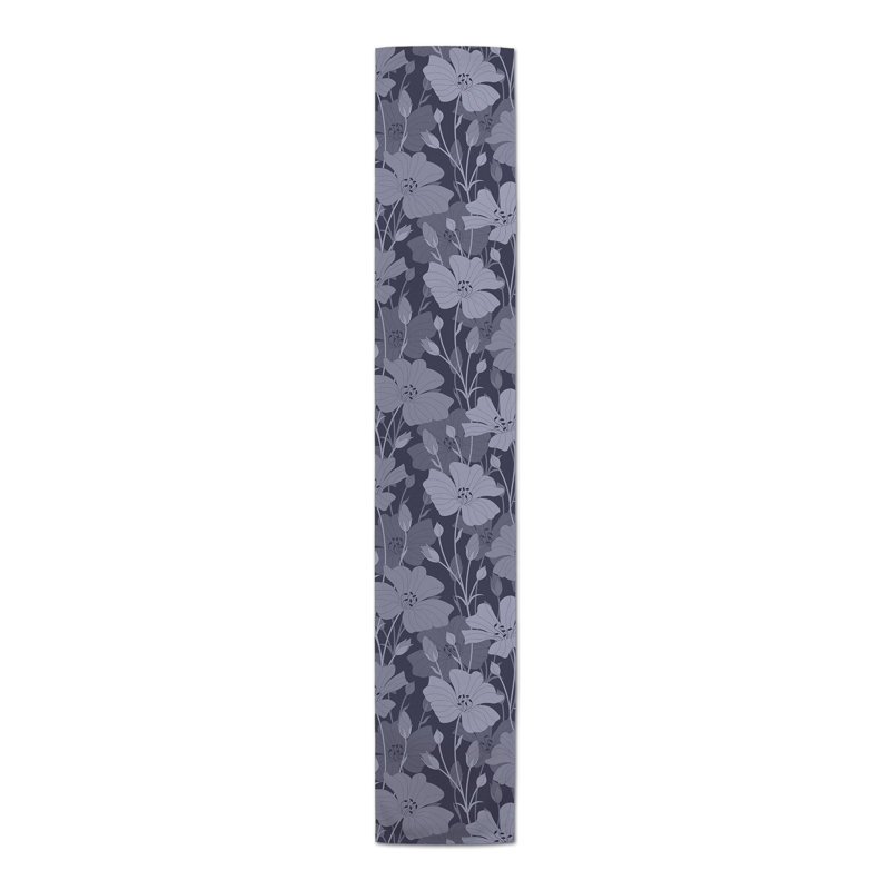 Chemin de table Ameiah, 72 po x 16 po, Bleu marine