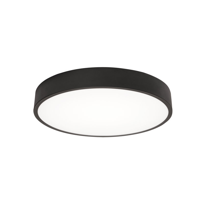 Plafonnier encastré à DEL 14 po Bailey, Noir, noir, noir, noir