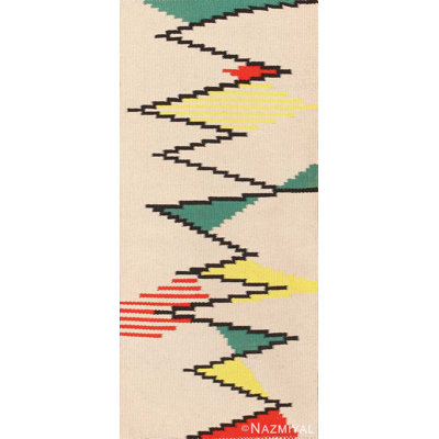 Petit tapis français kilim Antonin Kybal