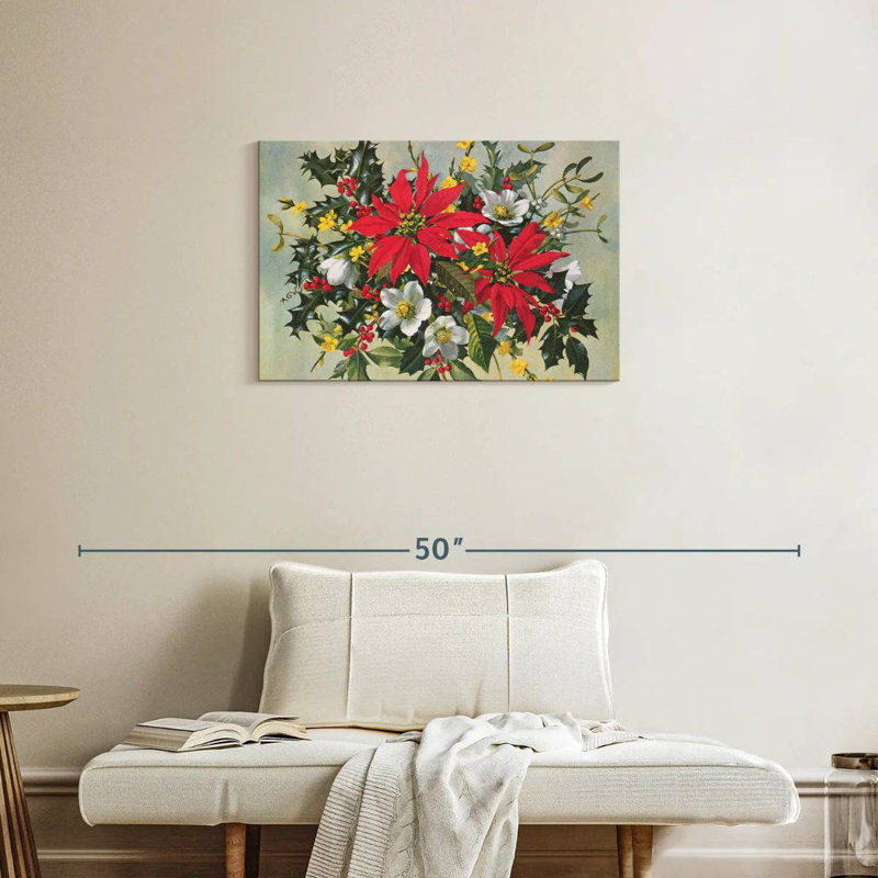Harnek Christmas Flowers, 20" H x 30" W