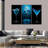 3 Piece Framed Canvas Art - Blue Bliss Modern Wall Decor For Living Room & Bar (Ready To Hang)-248486244
