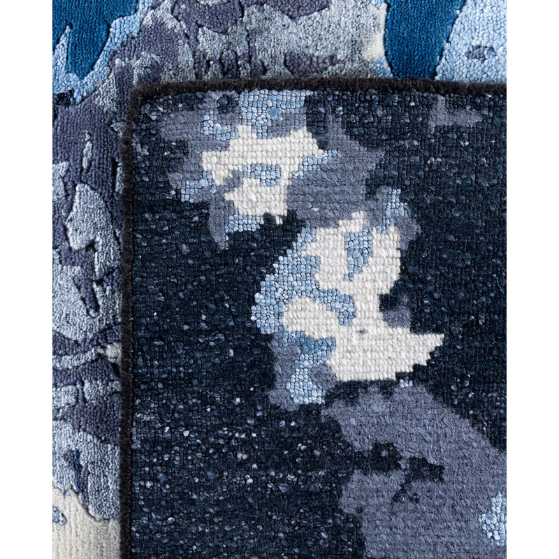 Overdyed One-of-a-Kind Rectangle 8'1" X 10'1" Hand Knotted Area Rug