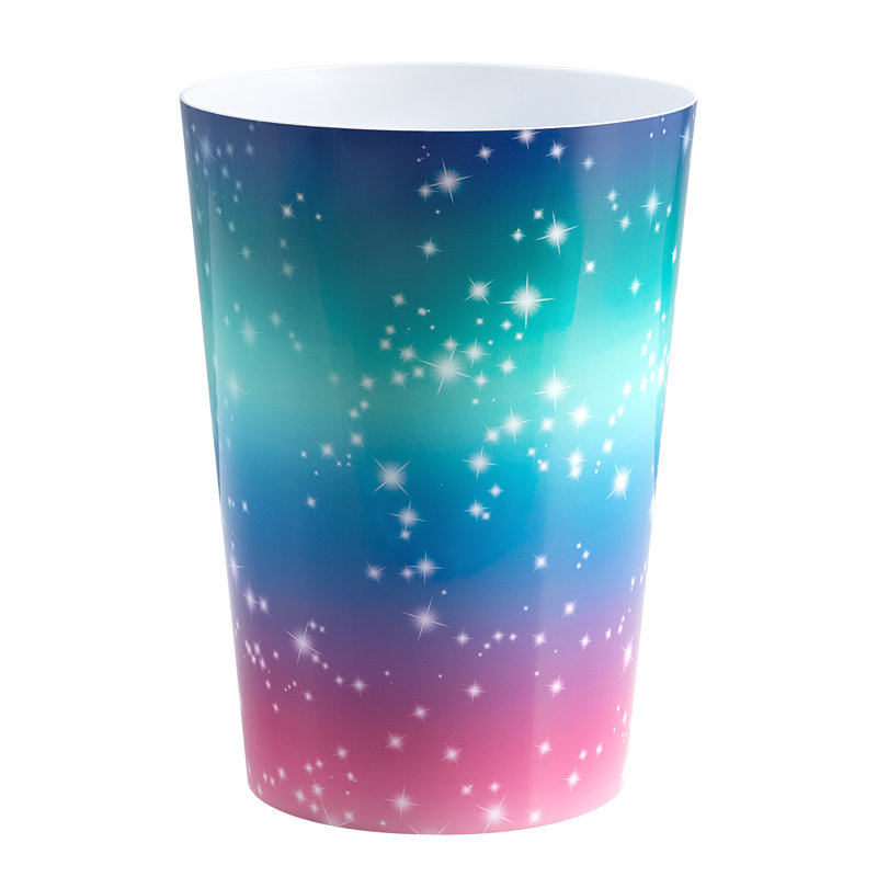 Tie-Dye Sky Multicolor Plastic Kids' Wastebasket