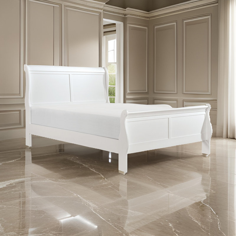 Lit-bateau Chasyn, Blanc, Double