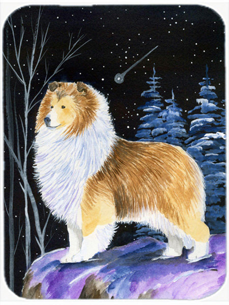 Red Barrel Studio® Bernadeta Sheltie Glass Cutting Board