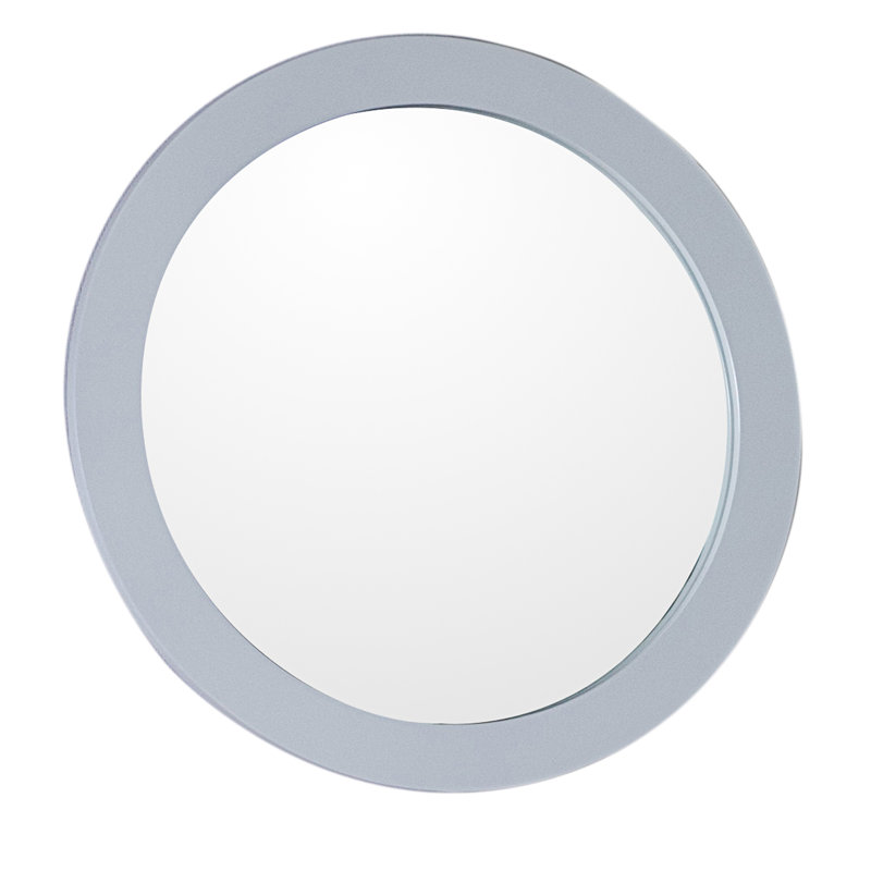 Kley Round Wall Mirror, White