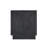 Horizon 22" Modern Nightstand with Easy Snap Assembly and 2 Full Extension Drawers in Charcoal Gray-1123397103