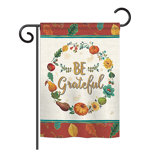 Double Sided 18.5'' H x 13'' W Polyester Thanksgiving Garden Flag