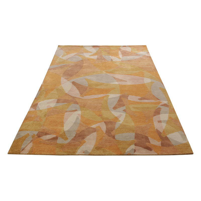 Handmade Silk and Wool Area Rug