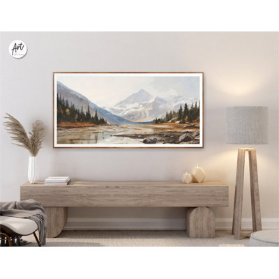 «Yoho Mountains National Park», affiche sur toile horizontale extra large, reproduction de voyage à l'aquarelle