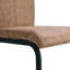 Ensemble de table et de chaises, table de salle à manger rectangulaire rétro avec plateau texturé et pieds en métal, jumelée à 4 chaises en tissu avec pieds arqués-581461584