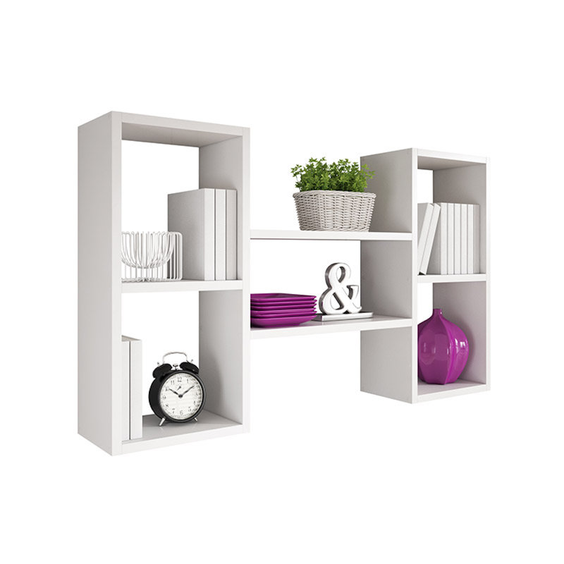 6 Piece Accent Shelf, White
