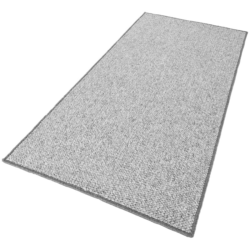 Wolly Grey Rug, Runner 80 x 200cm