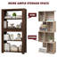 Bibliothèque de 72 po de hauteur avec tiroir, tablettes très larges de 39,4 po, bibliothèque en bois robuste avec ensemble anti-basculement, rangement imperméable et résistant aux rayures pour le salon, le bureau à domicile et la chambre à coucher-129632223