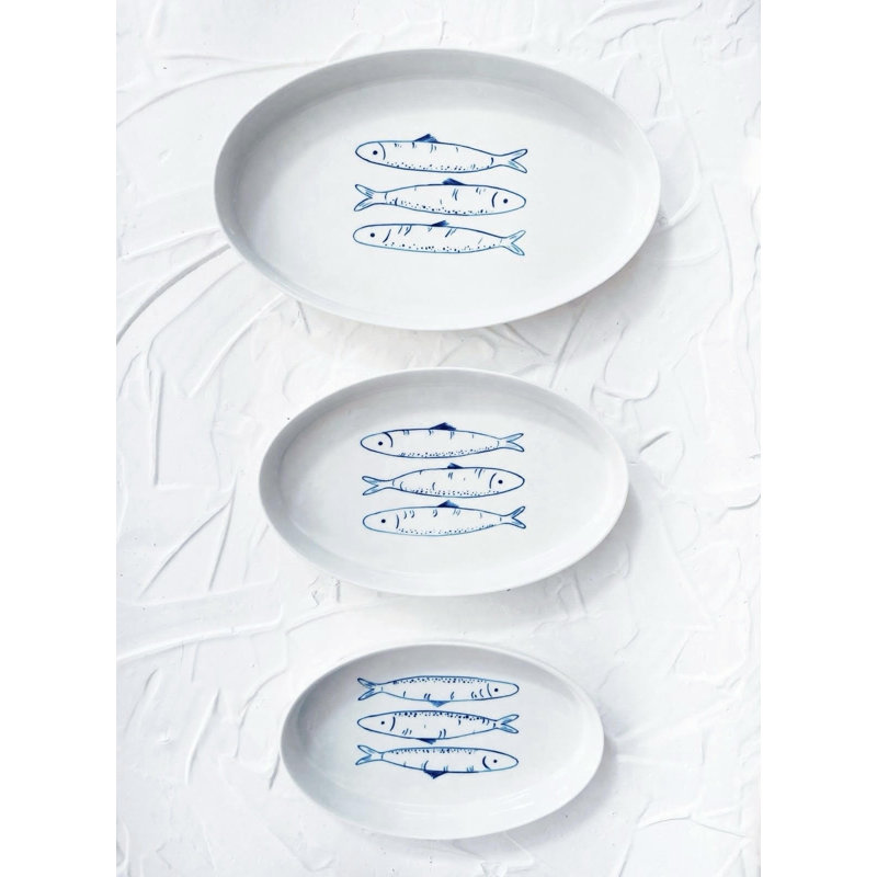 Assiettes gigognes sardines | Design Scientist x 