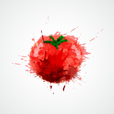Tomate sur toile